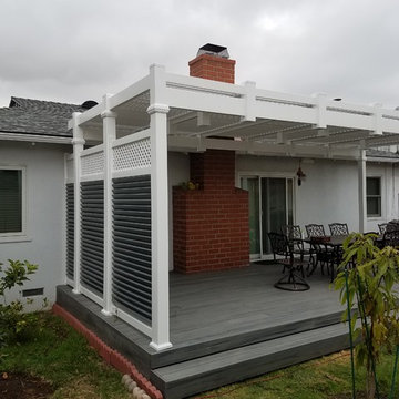 Custom Patio Cover Built In With The Deck
