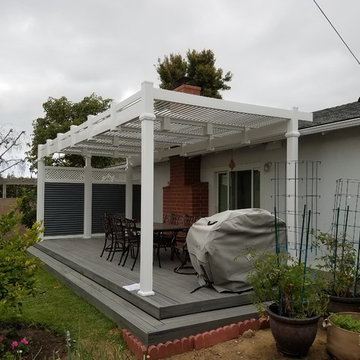 Custom Patio Cover Built In With The Deck