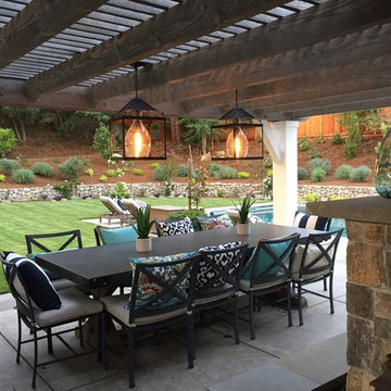 Custom Pendant Lantern for Outdoor Living Space - Installation #1