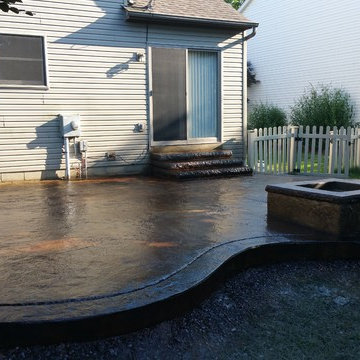 Custom Stamped Concrete Patio Design, Installation and Decorative Acid Staining!