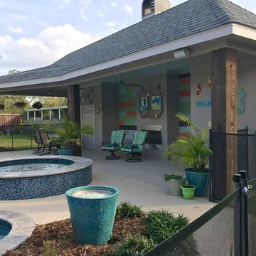 Cypress Patio and Pool House