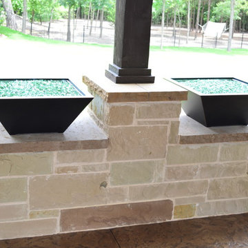 Dallas TX Covered Patio Outdoor Living Combo Space