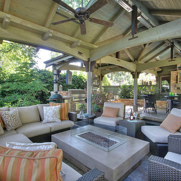 Danville Outdoor Kitchen and Living Space