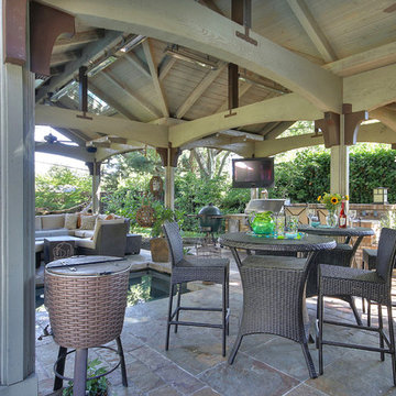 Danville Outdoor Kitchen and Living Space