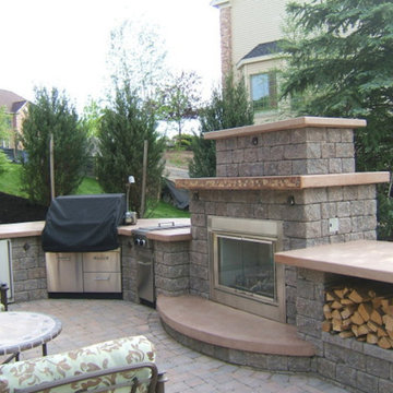 Deck Design & Outdoor Fireplace