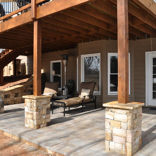 Inspiration for a mid-sized timeless backyard patio remodel in Atlanta