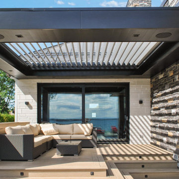 Deck with Louvered Roof