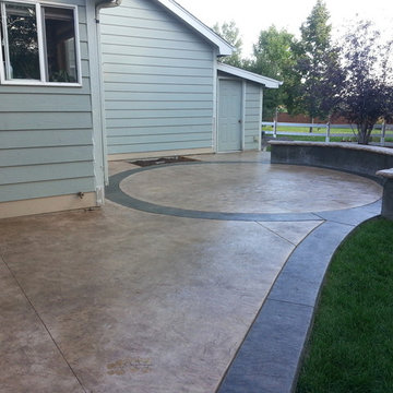 Decorative Concrete Patio Houzz - How Much Does A 10×10 Stamped Concrete Patio Cost