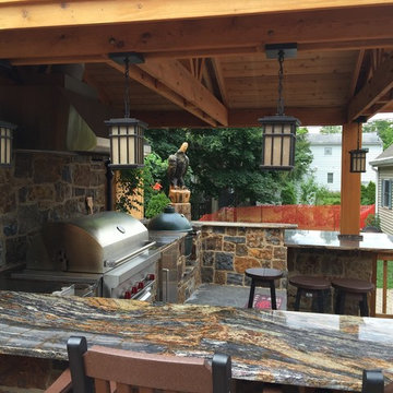 Denali Natural Stone Veneer Backsplash