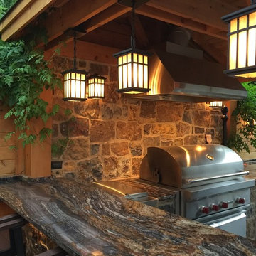 Denali Thin Stone Veneer Outdoor Kitchen