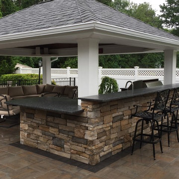 Dix Hills Outdoor Kitchen with Pavilion | Dix Hills, NY 11746 | Masonry-Stone