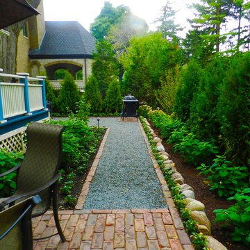 Downtown Naperville Bluestone Chip Walkway and Landscape