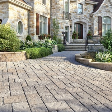 Driveway - Techo Bloc Blu Paving Bricks