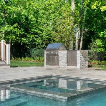 East Hampton House- Pool, , spa, , stone barbeque, existing deck, re-vegetated n