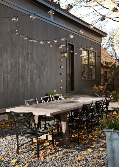 Transitional Patio by The Art of Building