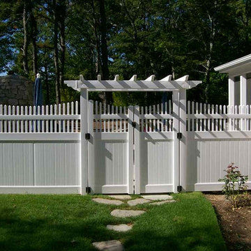 Easy Install White Vinyl Fence  From Seven Trust