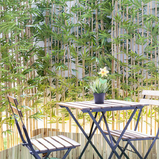 Foto de patio escandinavo, pequeño, sin cubierta, en patio, con jardín de macetas