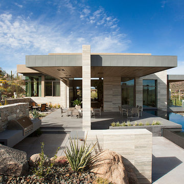 Elegant Modern at Estancia | Cantilevered Patio