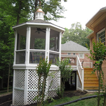Entry side of gazebo and deck