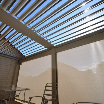 Equinox with side retention shades to block west side sun.