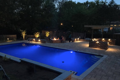 Evening Blue Pool