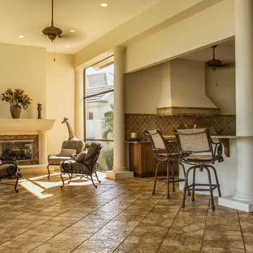 Exterior Renovation Bonita Springs FL Bonita Bay - Outdoor Kitchen/Sitting Area