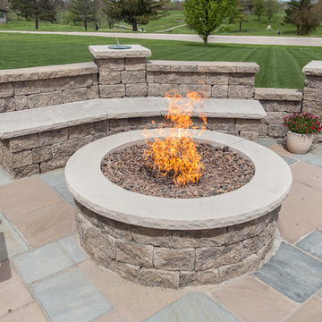 Fairfield, Iowa - Outdoor Fireplace