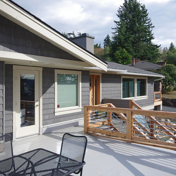 Final stages of this custom deck addition. Bayside remodel, Bellingham, WA
