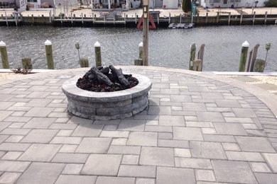 This is an example of a medium sized traditional patio in New York.