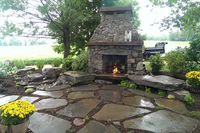 Inspiration for a rustic patio remodel in Baltimore