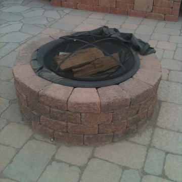 Fire Pit & Retaining Wall - North Valley, Albuquerque