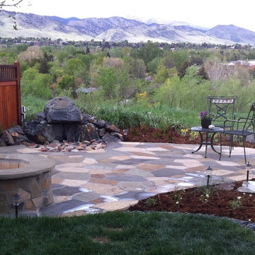 Fire Pit with Views of the Foothills
