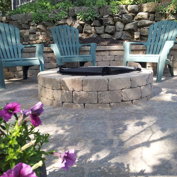 Firepit and Seatwall