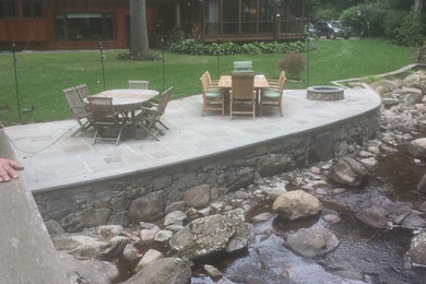 Inspiration for a rustic patio remodel in New York