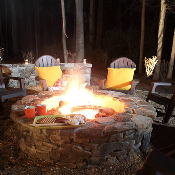 Firepit in the woods