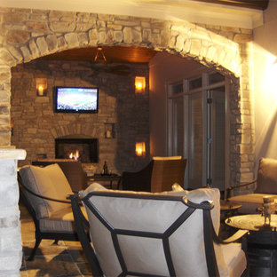 Outdoor Fireplace Tv | Houzz