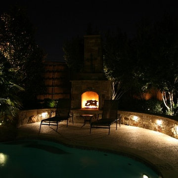 Fireplaces & Fire Pits - Poolside Fireplace
