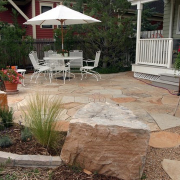 Flagstone Patio off the Back Porch