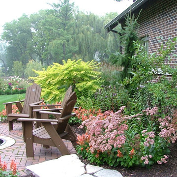 Flowering Perennials In A Residential Landscape