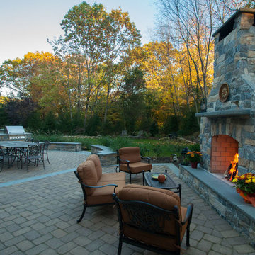 Franklin Lakes Patio and Fireplace