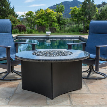 Gas Fire Table with Outdoor Furniture