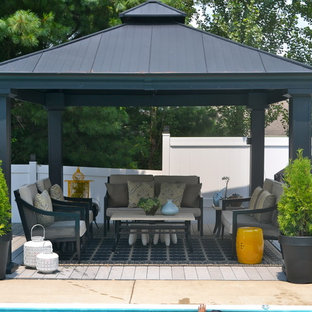 Inspiration for a contemporary patio remodel in Other