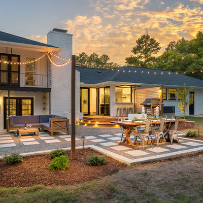 Inspiration for a transitional backyard patio remodel in Raleigh
