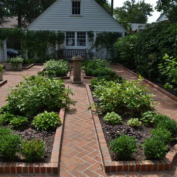 Gorgeous Brick Backyard Garden
