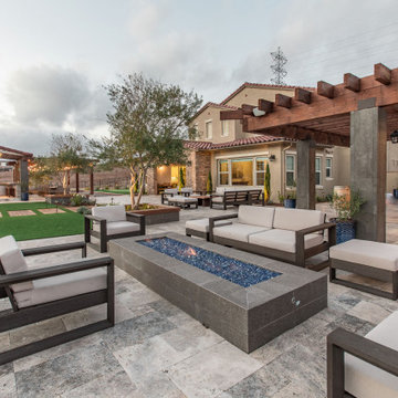 Gorgeous Infinity Pool with mulitple outdoor living spaces