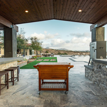 Gorgeous Infinity Pool with mulitple outdoor living spaces