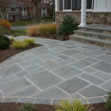 Grande Entrance & Retaining Wall - Bluestone, Retaining Wall, Steps, Walkway