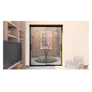 Foto di un patio o portico nordico di medie dimensioni e in cortile con lastre di cemento e nessuna copertura