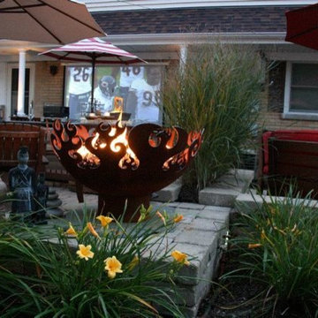Great Bowl O' Fire 37 inch Sculptural Firebowl™ Downers Grove, IL