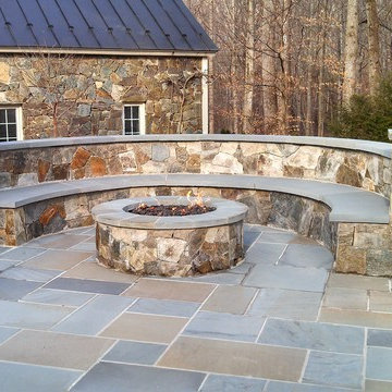 Great Falls Entry Patio & Fire Pit